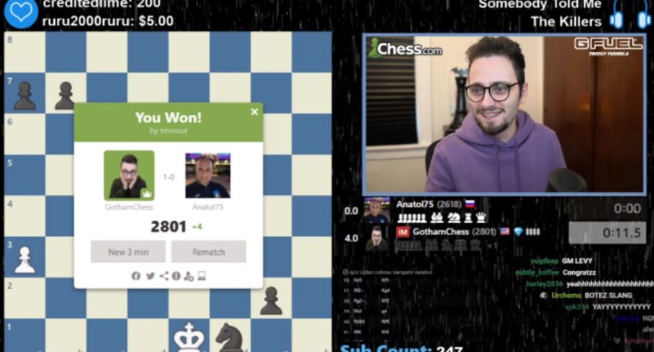 Twitch está transformando el ajedrez en un deporte mucho más dinámico,  entretenido y en el que los fallos no importan (tanto)